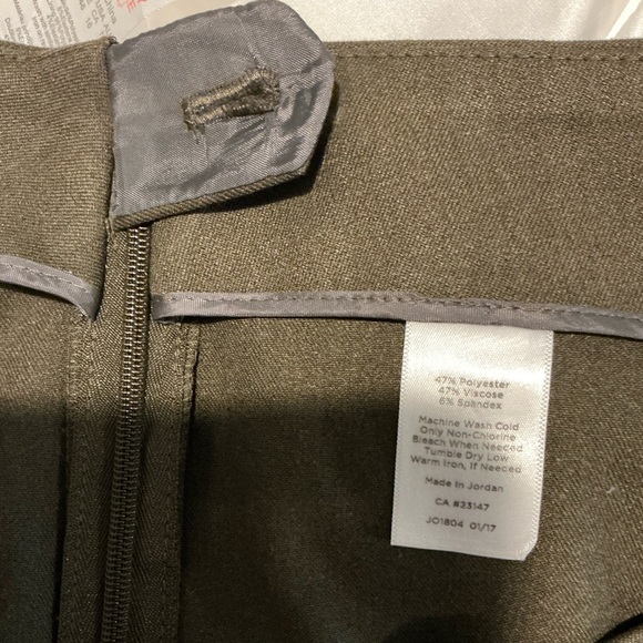 Talbots Olive Trousers - Picture 5 of 5